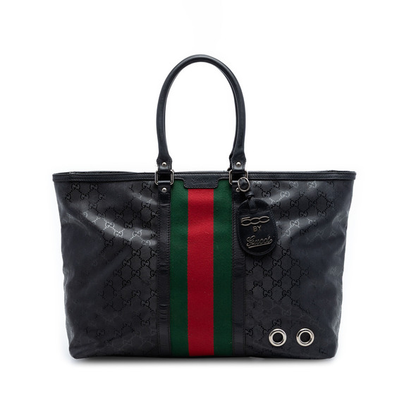 Gucci Handbags - Pre-Loved Gucci Fiat 500 Large GG Imprime Web Tote